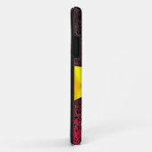 DAMASK GIRLY MONOGRAM Red Goudgele lint Case-Mate iPhone Case (Achterkant/rechts)