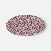 Damask Glam Black Cat | Bord Halloween Paper (Gekanteld)