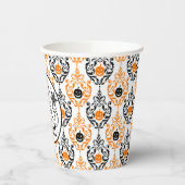 Damask Glam Pumpkin | TRICK OR TREAT Papieren Bekers (Links)