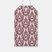 Damask Glam Spin | Bedankt Bruiloftsshower Cadeaulabel (Achterkant)