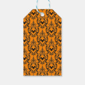 Damask Glam Trick or treat Halloween Gift Labels Cadeaulabel (Achterkant)
