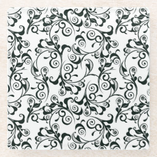 Damask Glazen Onderzetter