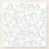 Damask Glazen Onderzetter (Achterkant)