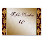 Damask Gold aan de Bourgogne Kaart (Achterkant)