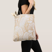 Damask Gold Floral Pattern Tote Bag (Dichtbij)