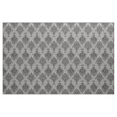 Damask Gothic Black op Grey Stone Stof (Fat Quarter)