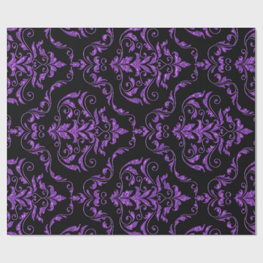 Damask Gothic Glint Cadeaupapier (Vlak)