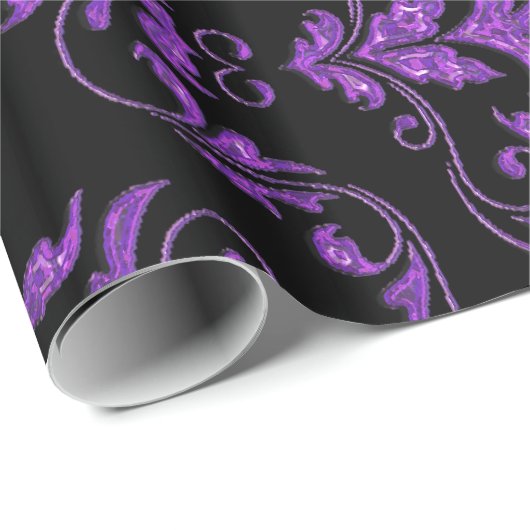 Damask Gothic Glint Cadeaupapier (Rol Hoek)