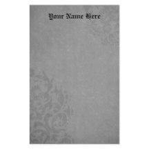 Damask Gothic Grey Scroll