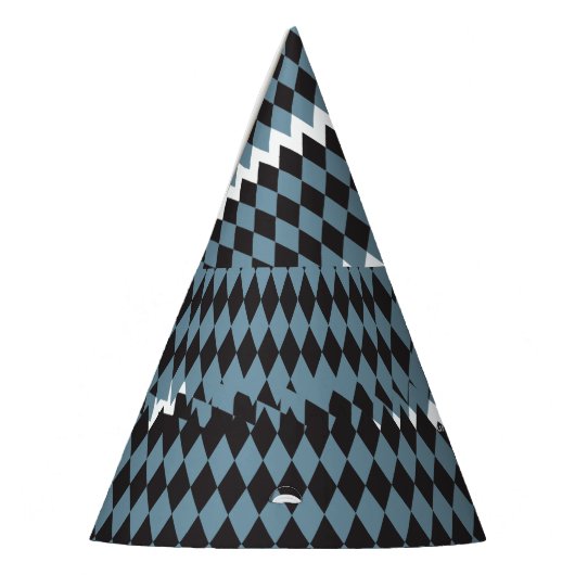 Damask Graphics Gras Illustratie Hoog, Feesthoedjes (Links)