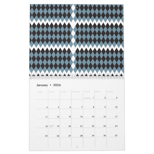 Damask Graphics Gras Illustratie Hoog, Kalender (Jan 2026)