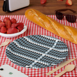 Damask Graphics Gras Illustratie Hoog, Papieren Bordje