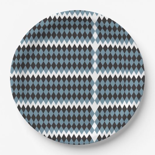 Damask Graphics Gras Illustratie Hoog, Papieren Bordje (Voorkant)