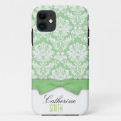 Damask Green Bow iPhone 5 Hoesje (Achterkant)