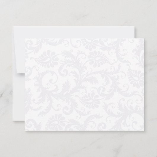 Damask Green & Lapis Paars Weddenschap Bedankt (Achterkant)