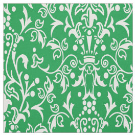 Damask Green Stof