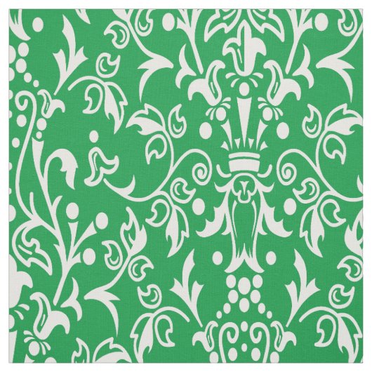 Damask Green Stof (Swatch)
