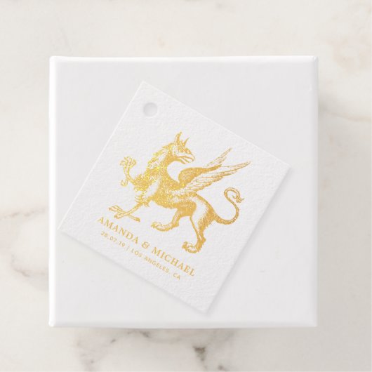 Damask Griffon Bedankjes Labels (Met doos)