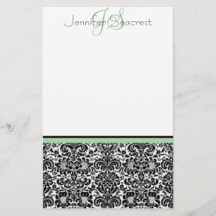 Damask, Groen Briefpapier