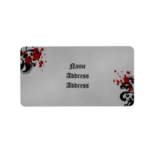 Damask Halloween bruiloft Etiket