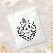 Damask Halloween Spider | Bedankt om langs te kome Bedankzakje (Geknipt)