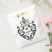 Damask Halloween Spider | Bedankt om langs te kome Bedankzakje (Gezegeld)