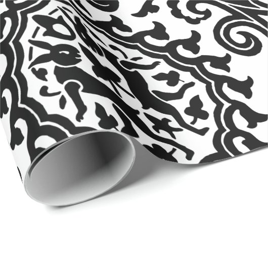 Damask Hare Pattern Cadeaupapier (Rol Hoek)