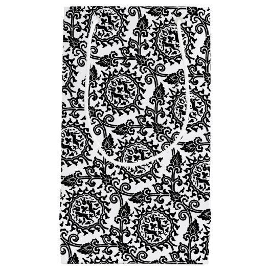 Damask Hare Pattern Klein Cadeauzakje (Voorkant)