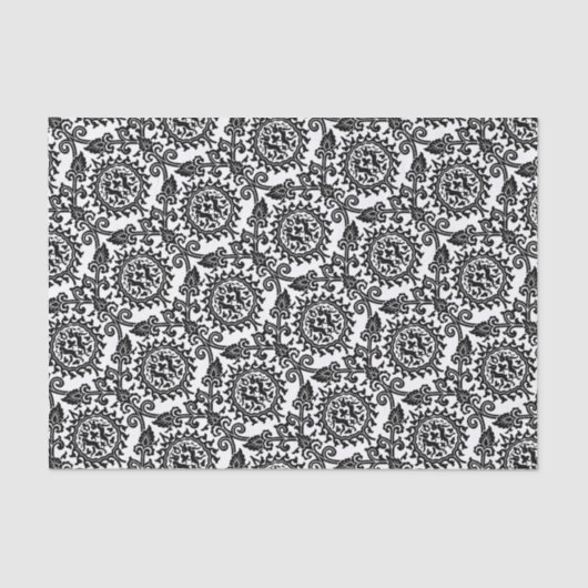 Damask Hare Pattern Tissuepapier (Voorkant)