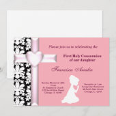 Damask Heilige Communie Kaart (Voorkant / Achterkant)