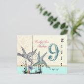 Damask Hummingbird Birdcage Wedding Table Number Briefkaart (Staand voorkant)