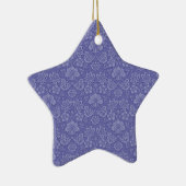 Damask in Blue Keramisch Ornament (Rechts)
