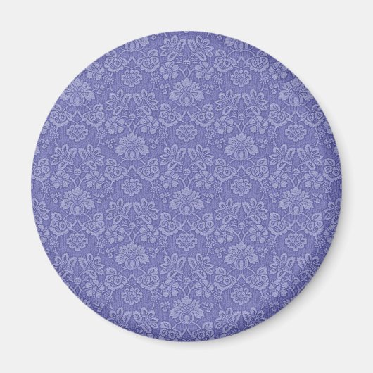 Damask in Blue Magneet (Voorkant)