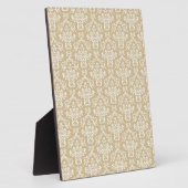 Damask in crèmekleur fotoplaat (Zijkant)