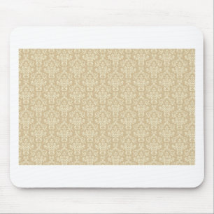 Damask in crèmekleur muismat