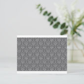 Damask in Grey Briefkaart (Staand voorkant)