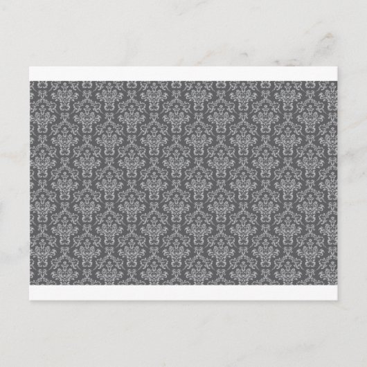 Damask in Grey Briefkaart (Voorkant)