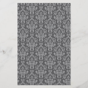Damask in Grey Briefpapier