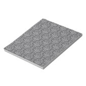 Damask in Grey Notitieblok (Linkerzijde)