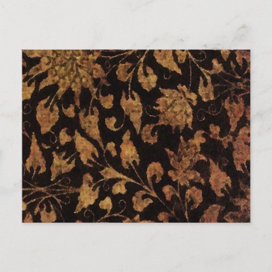 Damask in het donker ~ Briefkaart / Uitnodiging (Voorkant)