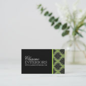 Damask Interior Designer Visitekaartje (Staand voorkant)