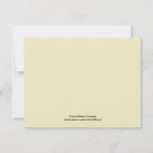 Damask Ivory Rehearsal Dinner Kaart (Achterkant)