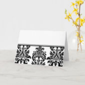 Damask Kaart (Gele Bloem)