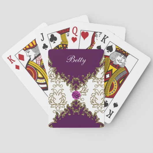 Damask-kaarten voor persoonlijk afspelen pokerkaarten (Achterkant)