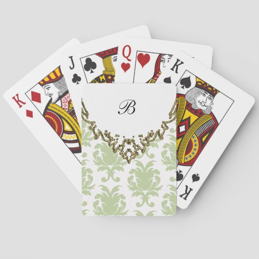 Damask-kaarten voor persoonlijk afspelen pokerkaarten (Achterkant)