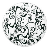 Damask Keramische Knop (Voorkant)