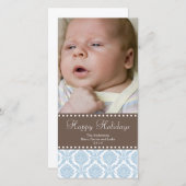 Damask Kerstkaart (Voorkant / Achterkant)