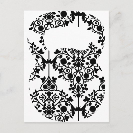 Damask Kettlebell Briefkaart (Voorkant)