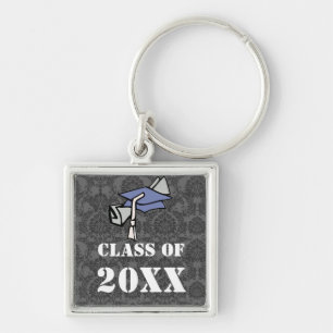 Damask Klasse van 2011 Graduation Cap Sleutelhange Sleutelhanger
