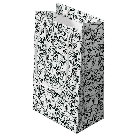 Damask Klein Cadeauzakje (Achterkant Gekanteld)